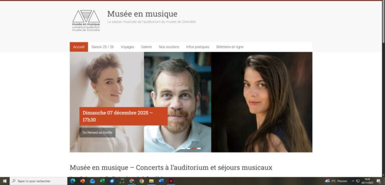 Diaporama du site internet