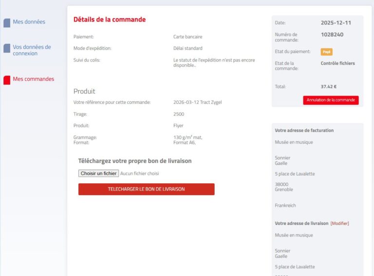 Achat tract